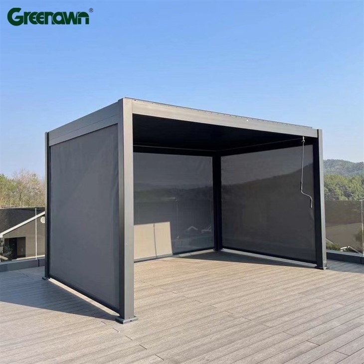 Pergola With Privacy Wall